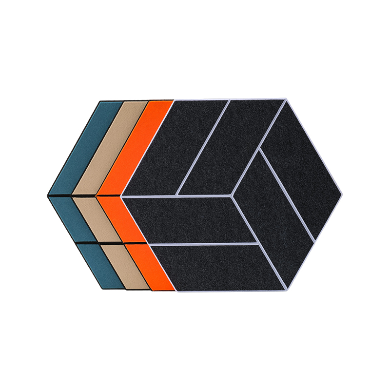 Panel Penyerap Bunyi Gentian Poliester Beralur Boleh Disesuaikan