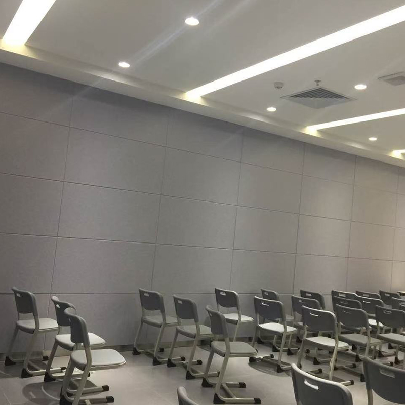 Papan Penyerap Bunyi Gentian Poliester Beralur Tahan Api, untuk Rawatan Akustik Pawagam/KTV