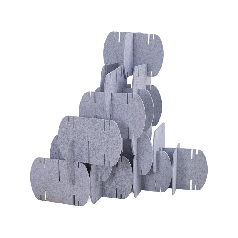 Panel Akustik Mesra Alam untuk Pembahagi Bilik Pembahagi Kain Dibalut Kain Rekaan Dalaman Komersial