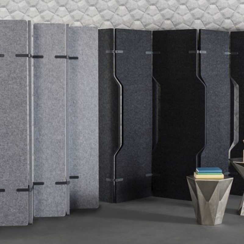 Sekatan Pejabat Mesra Alam Berkualiti Tinggi Pembahagi Bilik Bentuk Daun Alih Penyerapan Bunyi Tinggi Reka Bentuk Moden Boleh Disesuaikan