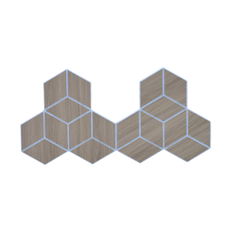 Panel Akustik Kayu Rekaan Moden Premium untuk Papan Panel Dinding Penyerapan Bunyi Cemerlang Hotel Pejabat Rumah