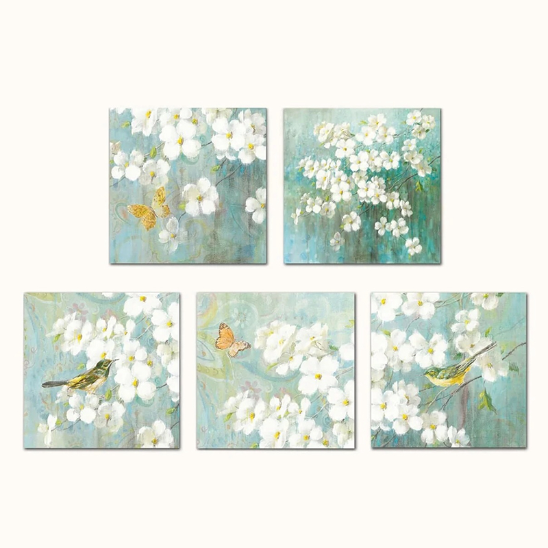 Mural Panel Akustik Pemindahan Haba Gaya Moden - HD, Menyerap Bunyi, untuk Bilik Tidur/Ruang Tamu