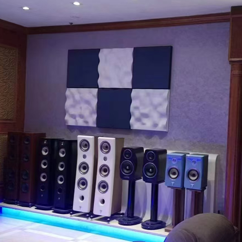 Reka bentuk Dinding Siling Hiasan Panel Hiasan Bunyi Akustik Berwarna 3D Moden untuk Reka Bentuk Grafik Aplikasi Dewan Tersedia