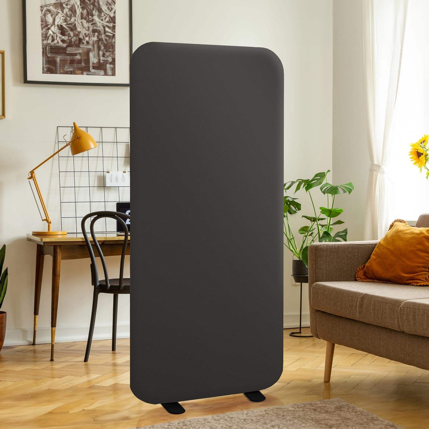 Skrin Pembahagian Akustik Moden untuk Reka Bentuk Pejabat & Rumah Pembahagi Bilik Poliester Berdiri Lantai Perabot Pejabat Pembahagi Sekolah